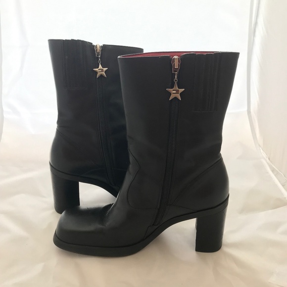 Tommy Hilfiger Shoes - 🌟 Vintage Tommy Hilfiger square toe booties